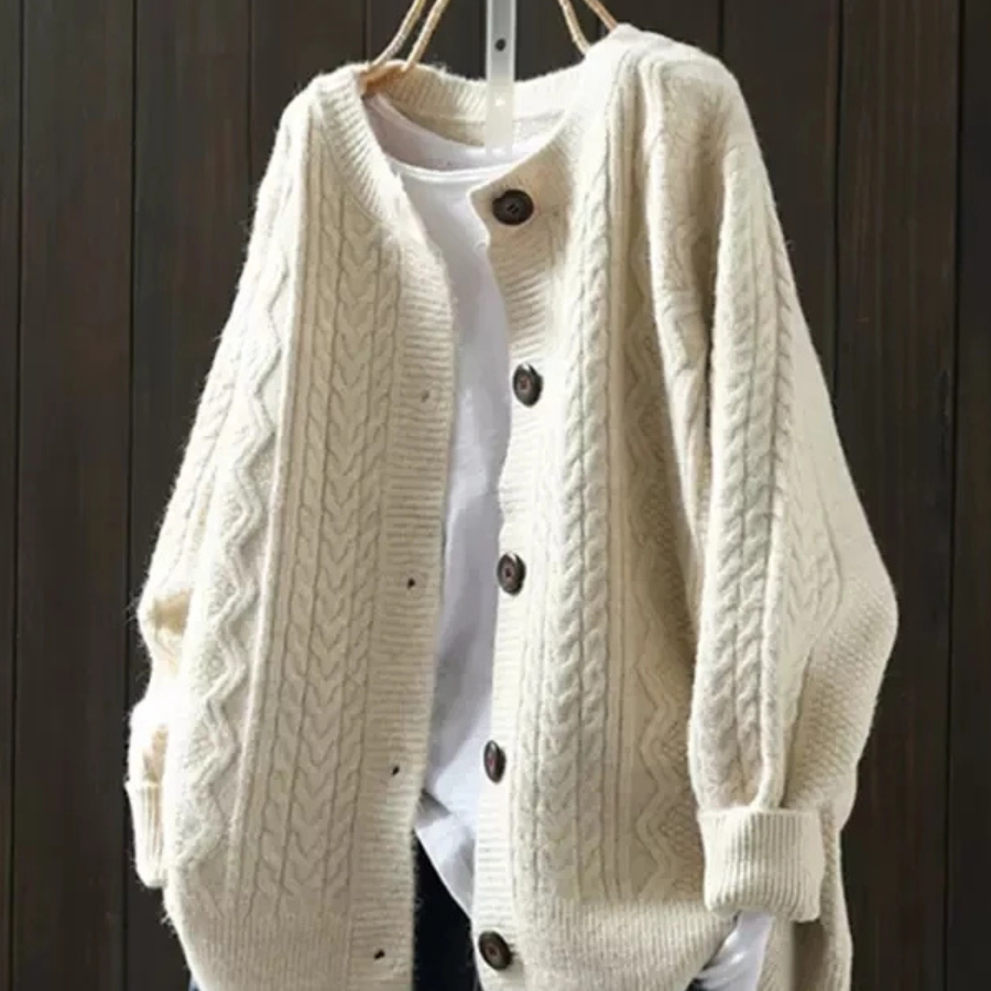 Lorenza |Cardigã de Malha em Trança 