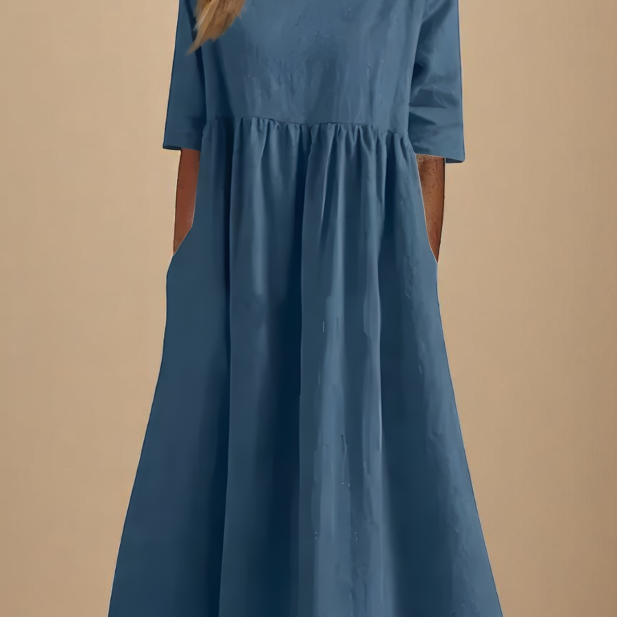 Minea® | Vestido Em Algodão Arejado