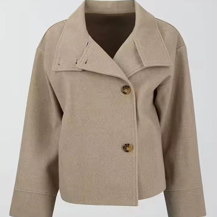 Eliseu | Casaco Curto Luxuoso de Duplo Abotoamento