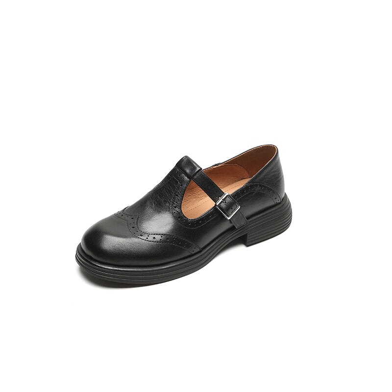 VELA™ – Sapatos Mary Janes Premium em Pele